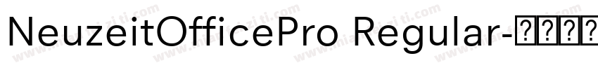 NeuzeitOfficePro Regular字体转换